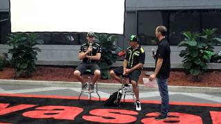 Tom Sykes And Jeremy Toye At Kawasaki Headquarter