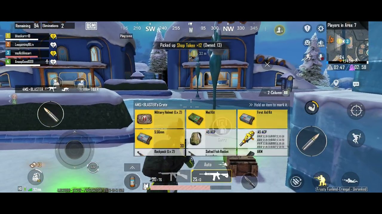 BGMI Gaming Video Snow Fall 🌨️🌨️