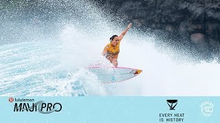 Celebrity Carissa Moore vs. Summer Macedo - Round of 16, Heat 5 - lululemon Maui Pro W 2019 Wealth
