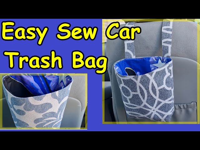 DIY Sewing Tutorial - Make a Fabric Trash Can for Your Car 