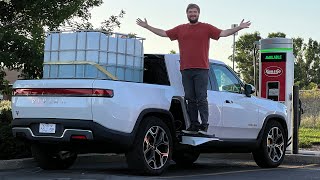 How Does Payload Affect Range? We Max Out Our Rivian R1T's Carrying Capacity To Find Out!