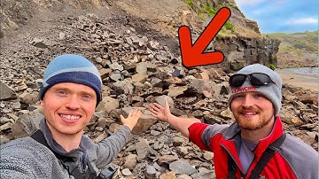 HUGE Landslide Fossil Hunting!  