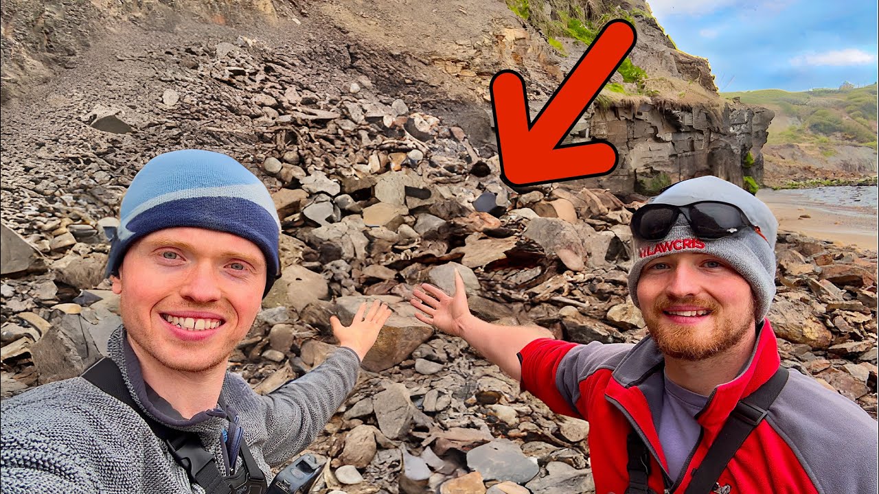 HUGE Landslide Fossil Hunting!  