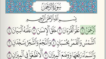 Surah Al Rehman | Muhammad Jibreel | سورة الرحمن محمد جبريل