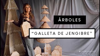 Haz tu ÁRBOL de JENGIBRE GIGANTE en casa ! / DIY Pino GINGERBREAD fácil y barato / Luz Blanchet