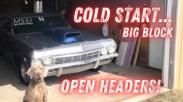 1965 Impala SS Out Of Storage! 454 LS6 Big Block Chevy Open Headers!!!