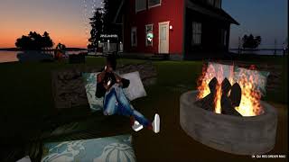Exploring a hang out room on IMVU