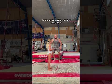 Appréhender sa peur en gymnastique est le challenge de tous les gymnastes 🤸‍♀️ Bravo Lirane 👏🏼