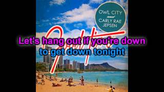 Video thumbnail of "Karaoke : Good Time - Owl City / Carly Rae Jepsen"