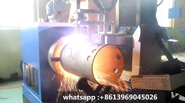 5 Axis CNC Pipe Cutting Beveling Machine With  Plasma Flame Cutting
