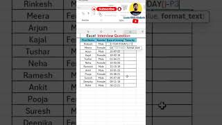 Excel Interview Question | How to Calculate Tenure from Date in Excel