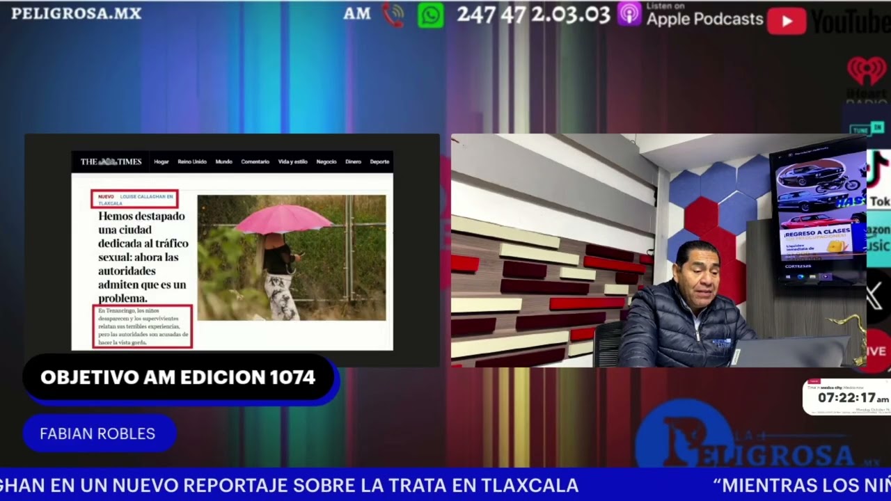 🚨 TRATA DE PERSONAS EN TLAXCALA: PERIODISTA BRITÁNICA DOCUMENTA DESAPARICIONES Y SEÑALA FALTA DE RESPUESTAS OFICIALES
