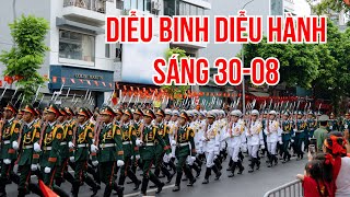 4K Cận Cảnh Diễu Binh Diễu Hành A80 Sáng 30-8 Tại Tuyến Trần Phú - Kim Mã - Tổng Hợp Luyện Lần Cuối
