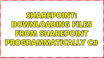 Sharepoint: Downloading files from sharepoint programmatically C# (2 Solutions!!)
