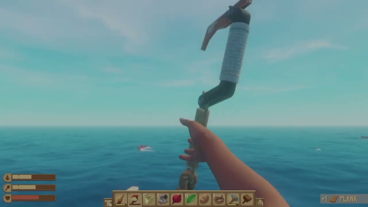 سلسله جديده لعبة raft(استكشف جزيرتين)😱😱