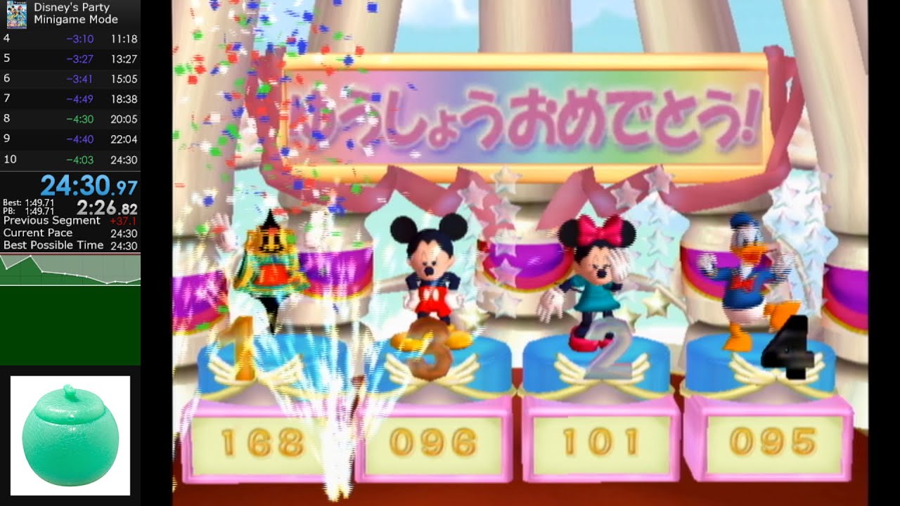 Rta ディズニーのマジカルパーク ミニゲームモード 10勝 24 30 Pb Youtube