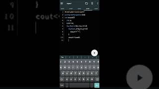Half pyramid star pattern in C++ by using  mobile phone . Dhansu Coder