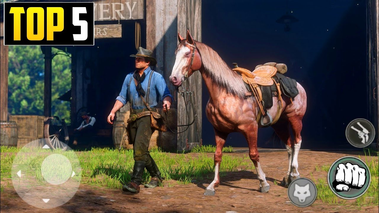 TOP 5 Red Dead Redemption Like Games For Android 2022 | PS5 Like Games in Android