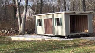 Delivery Mule & Addison Garage Setup Waterloo Structures Garages Shed Mule Delivery