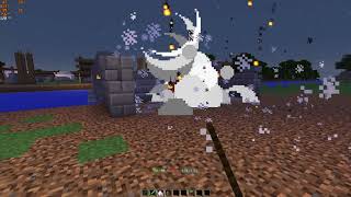 Diablo 2 Sorceress with meteor skill in MINECRAFT