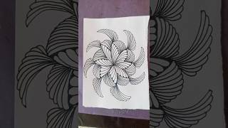 Day 139|| Small Zentangle pattern ♥️ #reggaeton #art #zentangleart #drawing #foryou #shorts #doodle