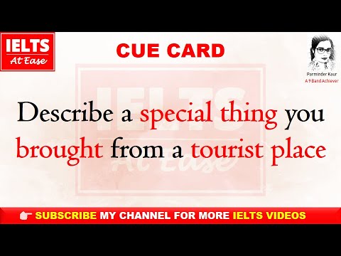 tourist place cue card