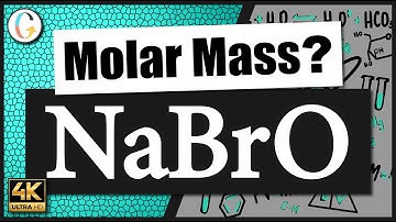 How to find the molar mass of NaBrO (Sodium Hypobromite)