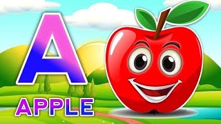 A For Apple B For Ball English Alphabet Abcd A To Z With Pictures Video Clips Easy English