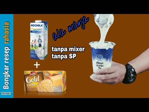 Membuat CREAM CHEESE FOAM/krim keju untuk topping minuman-wow hanya 3 bahan