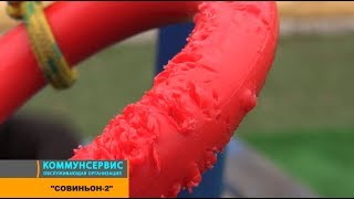 Совиньон-2. Выгул собак на детской площадке