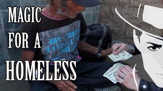 Money Magic Trick for a homeless# 2💰  -Julien Magic