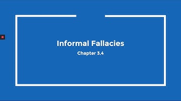 Logic - Informal Fallacies - Fallacies of Presumption, Ambiguity, and Illicit Transference