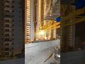 🏗️ Night Shift Power: Tower Crane Se Dekhiye Construction Ki Raat! | Sky Rider View