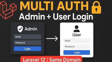 Laravel 12 Multi Authentication | Admin & User Login on Same Domain Using Guards (Step-by-Step)