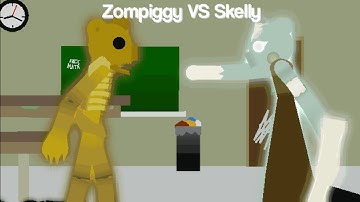 Zompiggy V.S Skelly (Piggy short battle) | Sticknodes Pro Animation