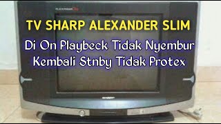 Tv Sharp Alexander Slim Di On Plybeck Tidak Nyembur Dan Kembali Stnby Tidak Protex