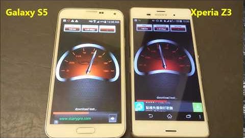 Galaxy S5 vs Xperia Z3: INTERNET SPEED TEST