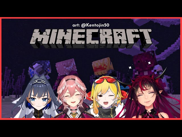 【Minecraft】Elytra Hunting with the Senpais ❤️【Kaela / Lui / Kronii / IRyS】のサムネイル