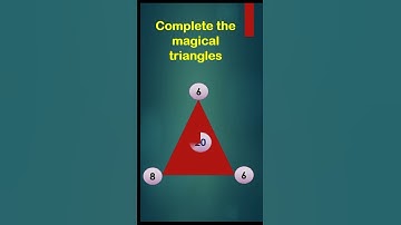 "Mind-drilling triangular puzzles" l Mathematical reasoning l Magical triangles