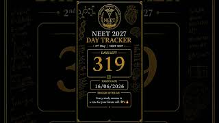 319 days left.Every study session is a vote for your future self. 📚✨🔥#neet #study #education