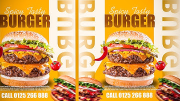 Design Fast Food Poster in CorelDraw | CorelDraw Tutorial in Hindi