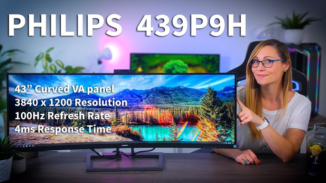 【美品】Philips 439P9H ウルトラワイドモニター 43インチ　中古 The Super Ultra Wide Jack-of-all-Trades Monitor - Philips