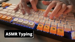 ASMR keyboard typing | no talking | mechanical soft keyboard screenshot 1