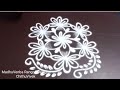 2 simple and easy daily kolam with dots  madhuvenba rangoli designs