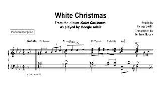 White Christmas - Beegie Adair - Jazz piano transcription