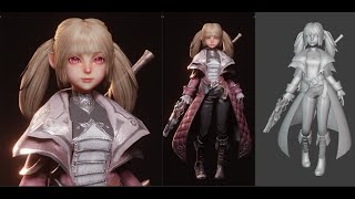 Blender  MMORPG Game Character creation