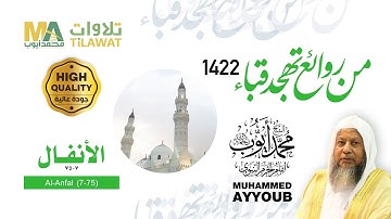 سورة الأنفال (7-75) من تهجد مسجد قباء 1422 - الشيخ محمد أيوب