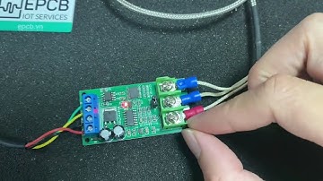 Mạch đọc cảm biến nhiệt độ PT100 RS485 Modbus RTU kết nối PLC (PTA9B01)