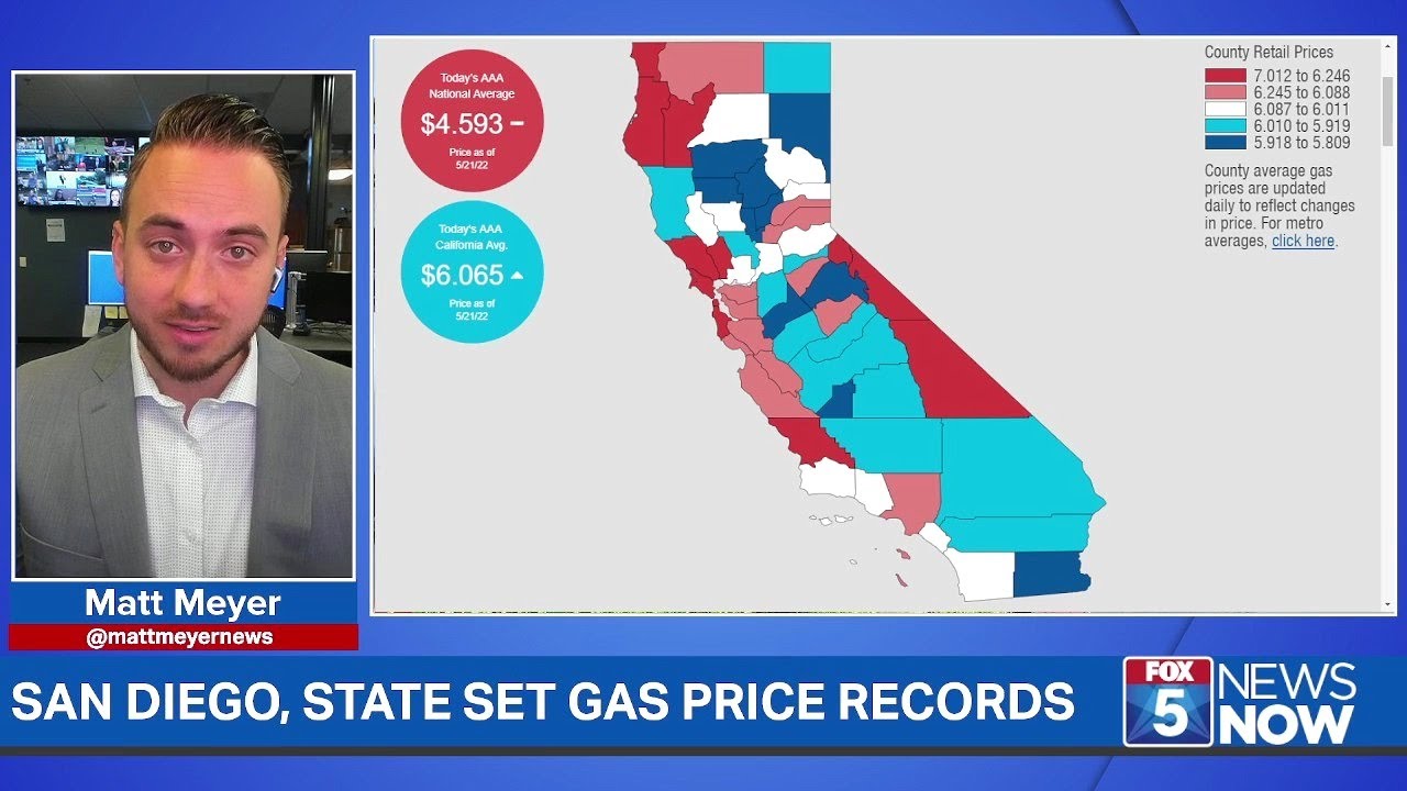 San Diego Gas Prices Set New Record FOX 5 News Now YouTube