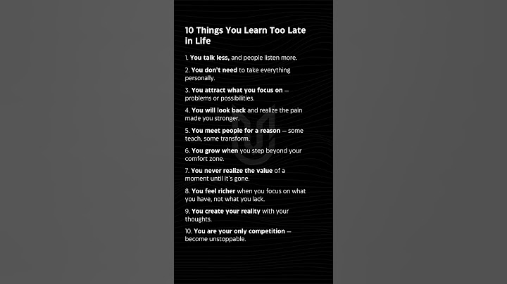 10 Harsh Truths You Learn Too Late | Life Lessons That Change Everything